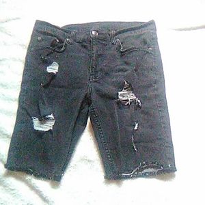 Men's distressed jean shorts (waist 30)